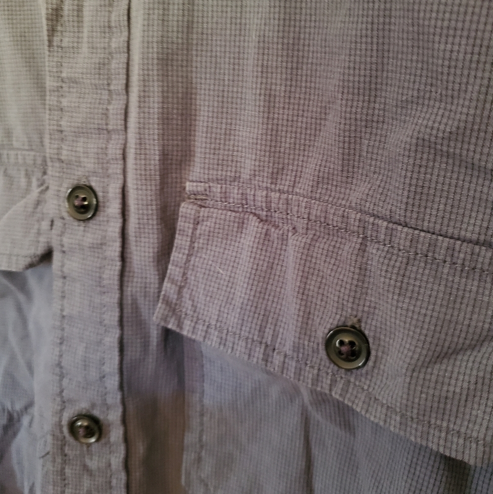 Gap Gray Checkered Button-Down - image 2